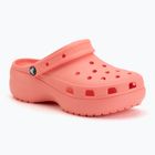 Damen-Pantoletten Crocs Classic Platform Clog guava