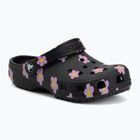 Schlappen Kinder Crocs Classic Flower black