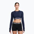 Damen Trainings-Longsleeve Top Nike Pro 365 Dri-Fit midnight navy/white