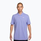 Herren Tennis-Poloshirt Nike Court Dri-Fit Polo Solid light thistle/white