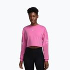 Damen-Trainingspullover Nike Pro Dri-Fit Loose Crew-Neck playful pink/pink foam/white
