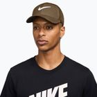 Nike Dri-FIT Club Baseballkappe Moosholz braun/weiß