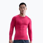 Herren-Trainings-Longsleeve Nike Pro Dri-Fit Tight Fitness rush pink/black