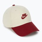 Basecap Nike Club Unstructured Futura Wash light khaki/team crimson/team crimson