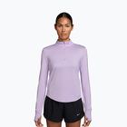Damen-Laufshirt mit langen Ärmeln Nike Swift Dri-Fit UV 1/4-Zip violet mist