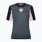 Damen-Fahrradtrikot Fox Racing Defend Jersey Creation SS deep cobalt