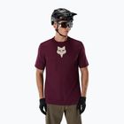 Herren-Fahrradtrikot Fox Racing Ranger Fox Head SS dark maroon