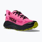 Damen-Laufschuhe HOKA Challenger 8 neon rose/schwarz