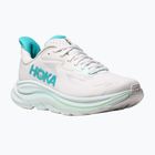 Damen-Laufschuhe HOKA Clifton 10 weiß/elektrisches Rosa