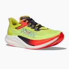 Laufschuhe HOKA Rocket X 3 neon yuzu/squid ink