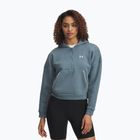 Damen-Hoodie Under Armour Rival Fleece Piped HZ Hoodie jasper blue/white