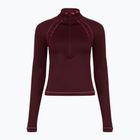 Herren-Shirt Under Armour ColdGear Textured 1/2 Zip dark maroon/fuchsia dusk/metallic silver