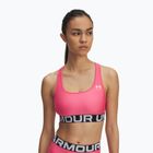 Under Armour HG Authentics Mid Branded Trainings-BH super pink/weiß