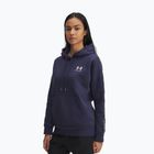 Damen-Hoodie Under Armour Icon Fleece Taped Hoody washed navy/white