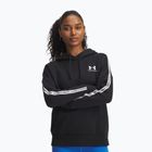 Damen-Hoodie Under Armour Icon Fleece Taped Hoody black/white