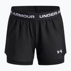 Trainingsshorts für Kinder Under Armour UA Tech Play Up 2IN1 Shorts black/black/white
