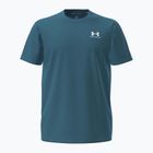 Herren-T-Shirt Under Armour Logo Emb Heavyweight boundless blue/white