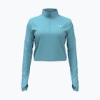 Damen Trainings-Longsleeve Under Armour Tech Branded 1/2 Zip blue haze/lumos lime/white
