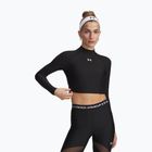 Damen-Trainings-Longsleeve Under Armour HeatGear Crop Mock Ultimate Black/White