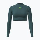 Damen Trainings-Longsleeve Under Armour HeatGear Crop Mock rack green/hyper green