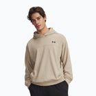 Herren Hoodie Under Armour Rival LW Hoodie City Khaki/Black