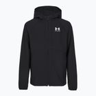 Kinder-Sportjacke Under Armour Vibe Woven Windbreaker Jacket schwarz/weiß