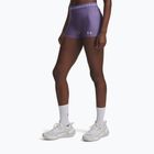 Damen-Trainingsshorts Under Armour HeatGear Shorty purple luxe/purple crest