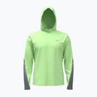 Herren Laufjacke Under Armour Velociti Storm Hooded lumos lime/white