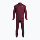 Kinder-Trainingsanzug Under Armour Knit Track Suit vintage maroon/fresco blue/white