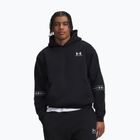 Herrenpullover Under Armour Icon Fleece Taped Hoodie ultimate black/white