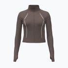 Damen-Trainingssweatshirt Under Armour Meridian Contour Full Zip peppercorn/white/peppercorn