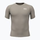 Trainings-T-Shirt Herren Under Armour HG Armour Comp timberwolf taupe/white