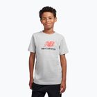 Kinder-Shirt New Balance Jersey Stacked Logo Tee athletic grey heather