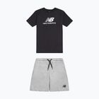 Kinder-Set New Balance Stacked Logo Tee & FT Short nb caviar