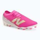 Fußballschuhe New Balance Schuhe Furon Team V8 FG pink heat/sea salt/gold metallic