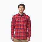 Herrenhemd Columbia Flare Gun Stretch Flannel mtn red trails edge plaid