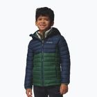 Kinderjacke Columbia Powder Lite II Hooded Rain Forest/Collegiate Navy