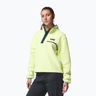 Damen-Fleecejacke Columbia Helvetia II Cropped Half Snap Fleece citron haze/black/compass blue
