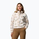 Damen-Fleecejacke Columbia Helvetia II Printed Cropped Half Snap seasalt/sprayflower