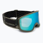Skibrille Salomon Aksium 2.0 S olive night/ml mid blue