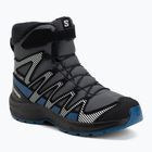 Kinder-Wanderschuhe Salomon XA Pro V8 Winter Waterproof turbulence / schwarz / dunkelblau