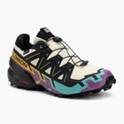 Herren-Laufschuhe Salomon Speedcross 6 GTX transparent gelb/schwarz/wasserfall