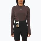 Damen-Langarmshirt zum Laufen Salomon Bliss Kaffeebohne