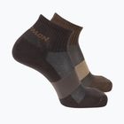 Socken Salomon Evasion Ankle 2 pairs dark earth/walnut