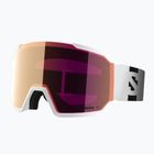 Skibrille Salomon S/View 3 S2 white/ml lruby