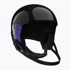 Kinder-Skihelm Salomon Equipe Fis + Chinguard Jr black/flames