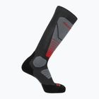 Skisocken Salomon S/Pro Anthracite/Medium Grey/Fiery Red