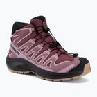 Kinder-Wanderschuhe Salomon XA Pro Mid Waterproof nocturne/dusky orchid