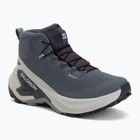 Damen-Wanderschuhe Salomon Genesis Mid GTX grisaille/green milieu