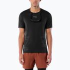 Herren-Laufshirt Salomon Sense Aero GFX Tee SS deep black/black beauty